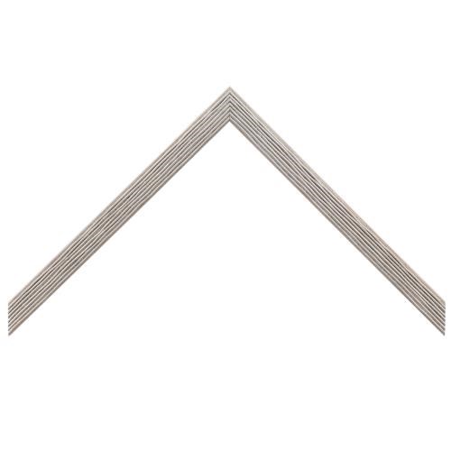 London Ribbed 15w x 15h Silver