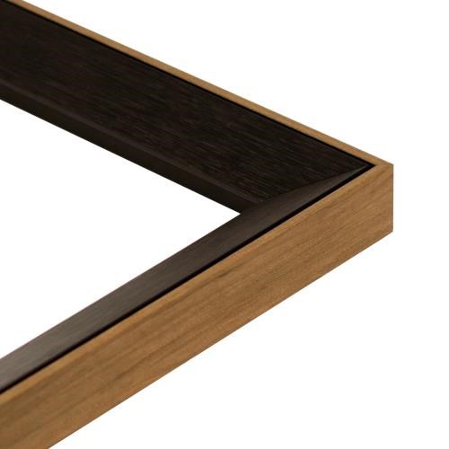 Prisma Wedge 40w x 35h Black/Timber Edge