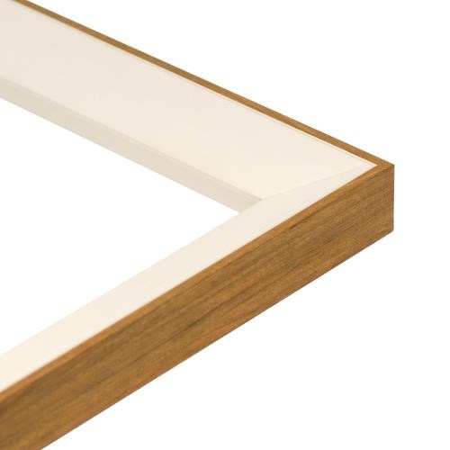 Prisma Wedge 40w x 35h White/Timber Edge