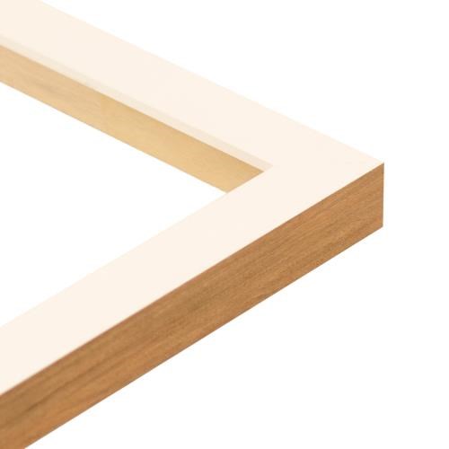 Prisma Box 30w x 30h White/Timber Edge
