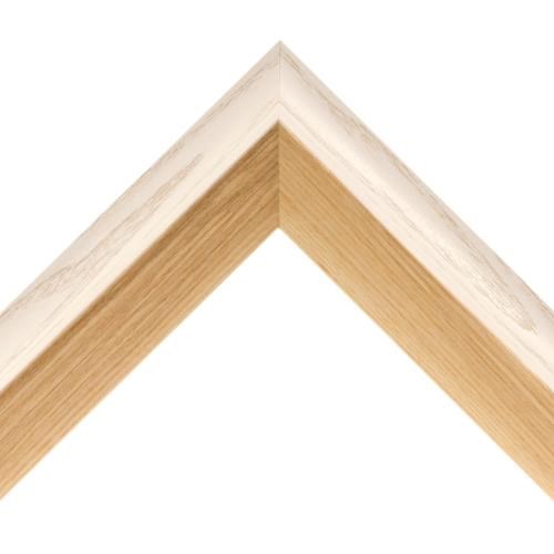 ~Frassino Scoop Bevel 44w x 33h White/Natural