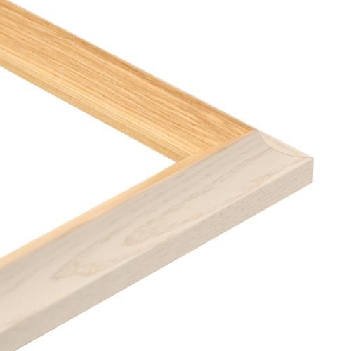 ~Frassino Scoop Bevel 44w x 33h White/Natural