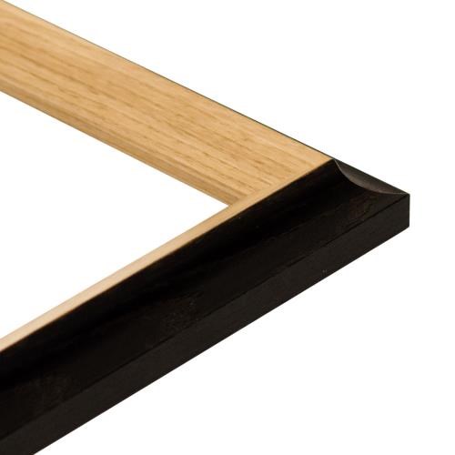 ~Frassino Scoop Bevel 44w x 33h Black/Natural