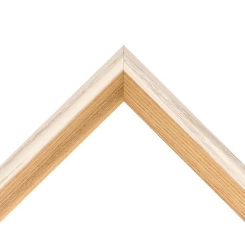 ~Frassino Scoop Bevel 24w x 20h White/Natural CLEARANCE PRIC