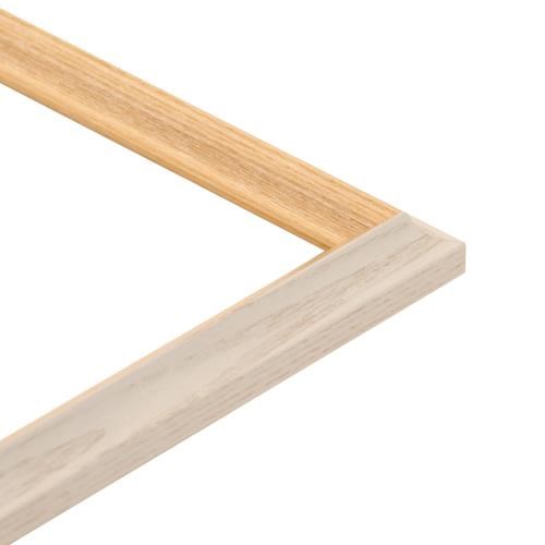 ~Frassino Scoop Bevel 24w x 20h White/Natural CLEARANCE PRIC