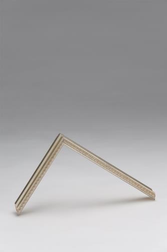 ~Bellini Small Silver Leaf Rippled Small INDENT 20w x 40h