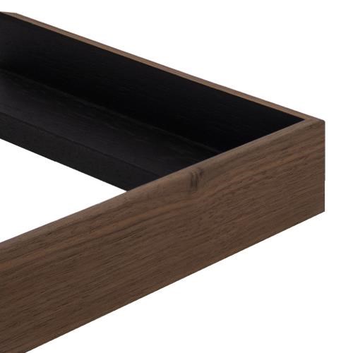 Vinci Tray 39w x 38h Walnut Black