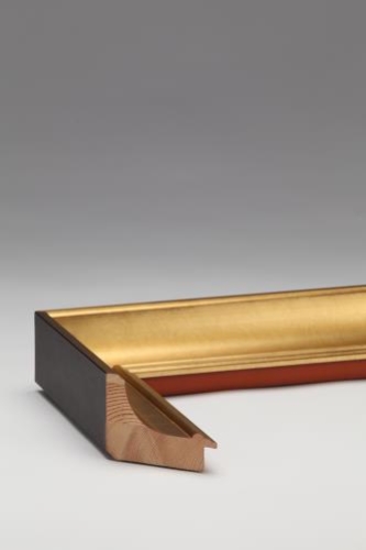 Bellini Scoop Soft Gold/Black Edge 70w x 70h