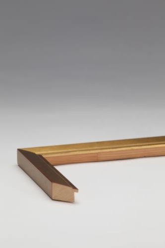 Bellini Flat Lipped Bevel Soft Gold INDENT 35w x 28h
