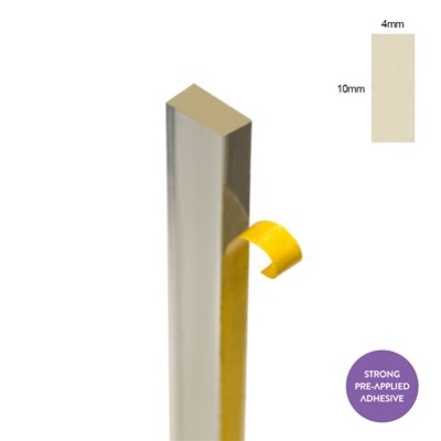 Spacer Clear 10mm x 4mm 2.4m (1)