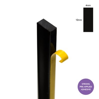 Spacer Black 10mm x 4mm 2.4m (1)