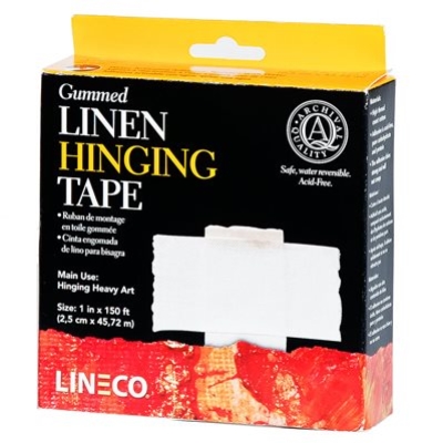 Lineco - Gummed Linen Hinging Tape 2.5cm x 45.7m