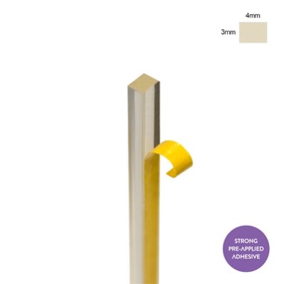 Spacer Clear 3mm x 4mm 2.4m (1)