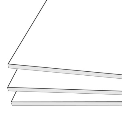 Foamboard Nucore 3mm 32x40