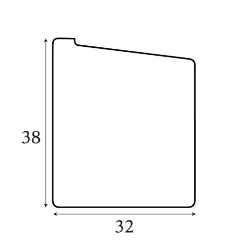 Stretcher Bar - Raw 38h x 32w