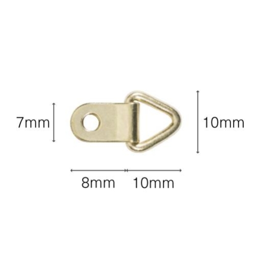 Mini D Ring Brass Plated (100) | Avon Framing Supplies