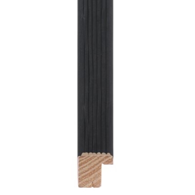 London Ribbed 15w x 15h Black