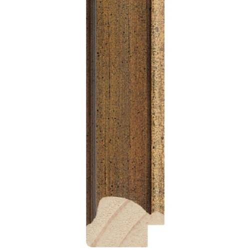 Prague Rounded 32w x 20h Walnut /Gold Lip